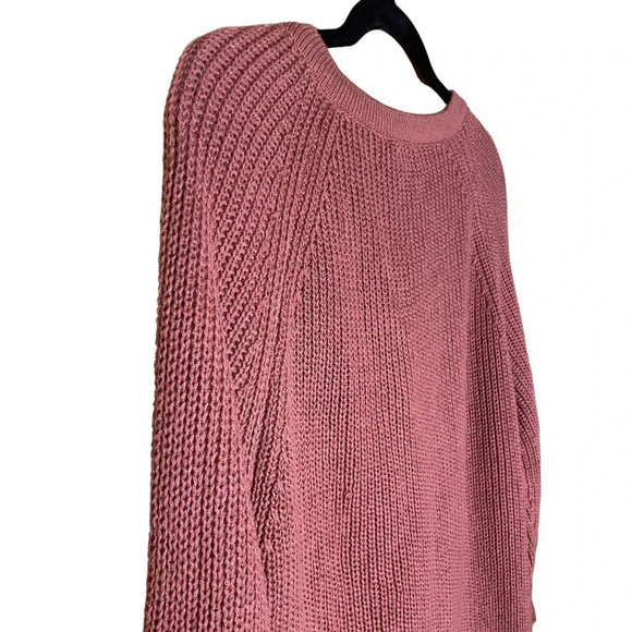 One Star Sugar and Spice Lace Up Sweater in Rustic Rose Size Small Cozy Sweater - Picture 12 of 12